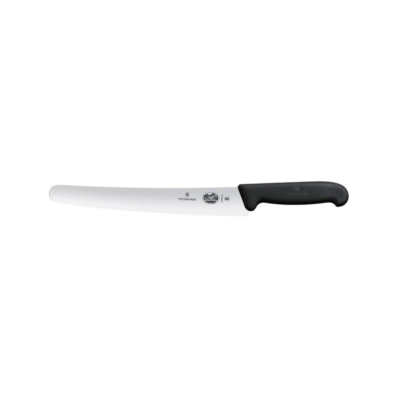 Victorinox Fibrox Nóż cukierniczy, ząbkowany, 26 cm, czarny 