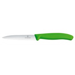 Victorinox Swiss Classic Nóż do jarzyn, ząbkowany, 100mm, zielony 