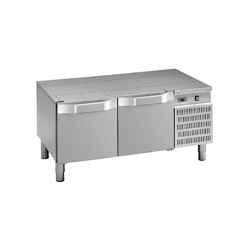 Podstawa chłodnicza pod urządzenia stołowe, linia DominaPro 700, 1200x700x600 mm, 2 szuflady 