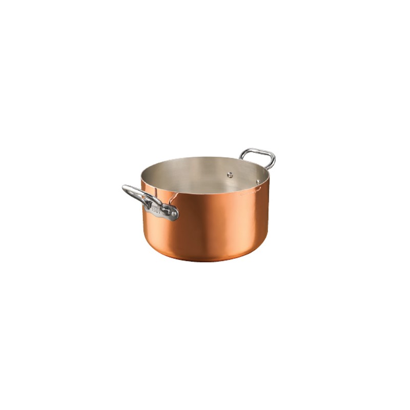 Copper cynowany garnek 24cm