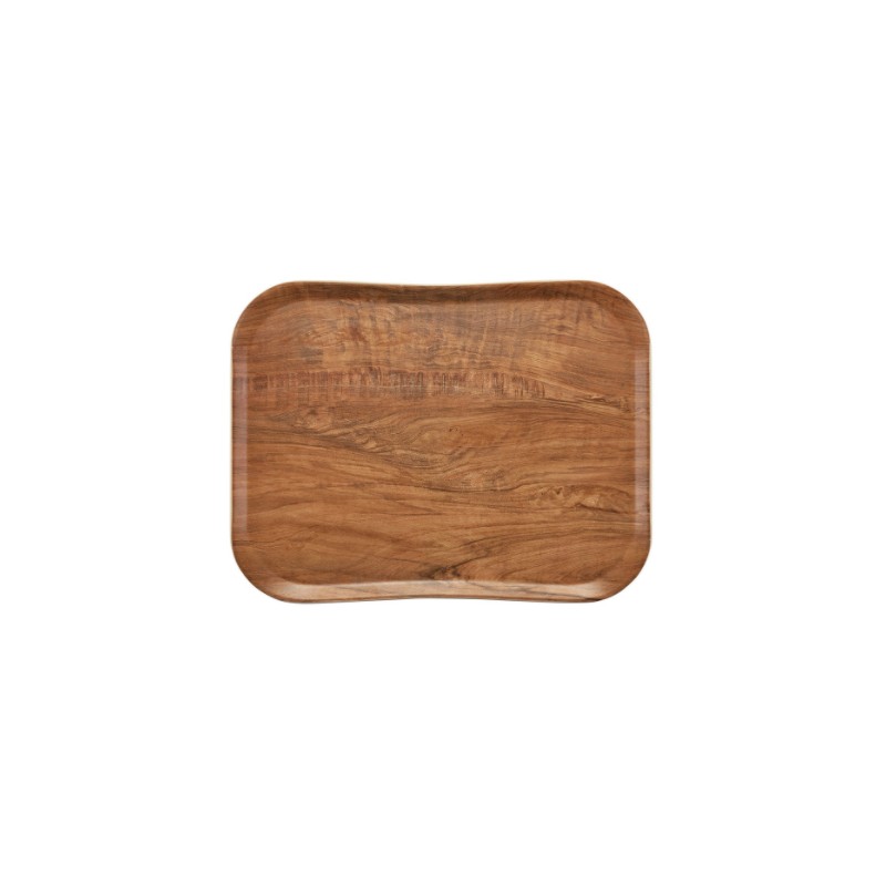 CAMBRO taca Wooden Grain 35.5x45.7cm brązowe drewno oliwne