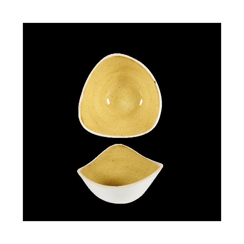  Miska trójkątna Stonecast Mustard Seed Yellow  153 mm