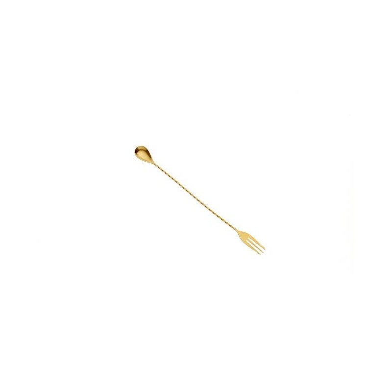 Klasyczna łyżka barmańska 315 mm złota  