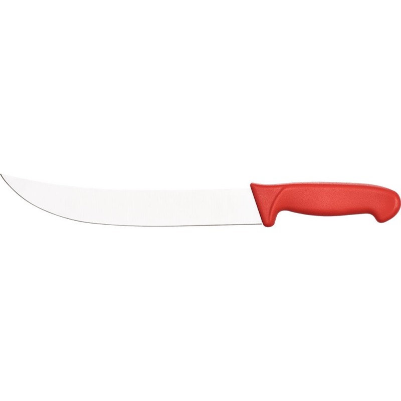 Нож мясника, HACCP, красный, L 250 мм