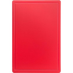 Deska do krojenia,  czerwona, HACCP, 600x400x18 mm