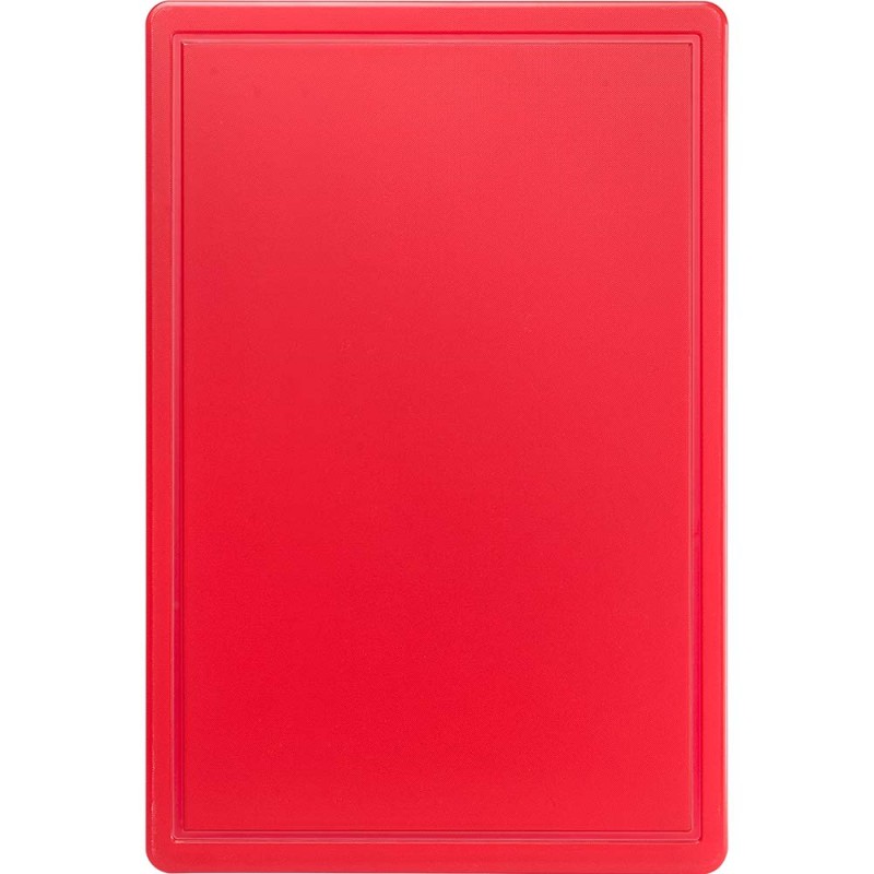 Deska do krojenia,  czerwona, HACCP, 600x400x18 mm