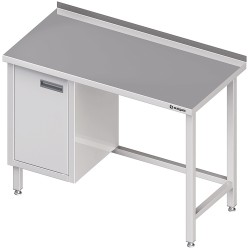 Stół przyścienny z szafką (L),bez półki 1500x600x850 mm