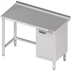 Stół przyścienny z szafką (P),bez półki 1200x600x850 mm