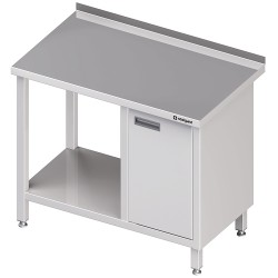 Stół przyścienny z szafką (P) i półką 800x600x850 mm