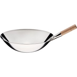 Patelnia wok, stal polerowana, Ø 400 mm - 037401