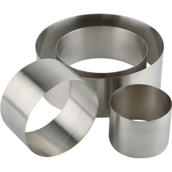 Pierścień cukierniczy, kucharski, Ø 100 mm, H 45 mm - 528035