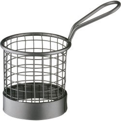 Koszyk do serwowania potraw, czarny, Ø 80 mm - 546052