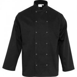 Bluza kucharska, unisex, CHEF, czarna, rozmiar S - 634062