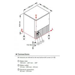 Kostkarko-grudkarka do lodu Frozen Stone | 140 kg/24h | system chłodzenia powietrzem | SLT290A