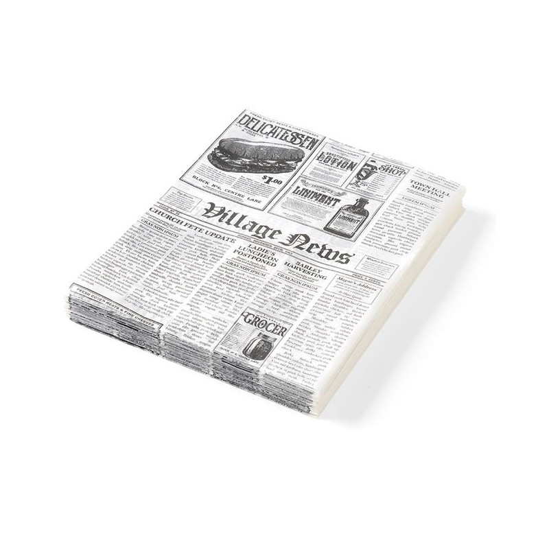 Papier pergaminowy nadruk gazety 200x250