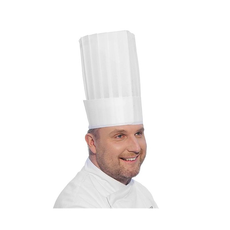 Czapka kucharska "LE GRAND CHEF" - zestaw 10 sztuk 