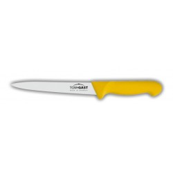 Nóż do filetowania giętki dł. 16 cm żółty  