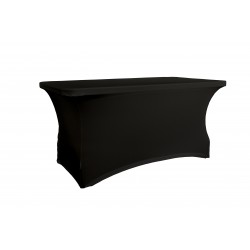Pokrowiec na stół prostokątny dł. 152,4 cm czarny
