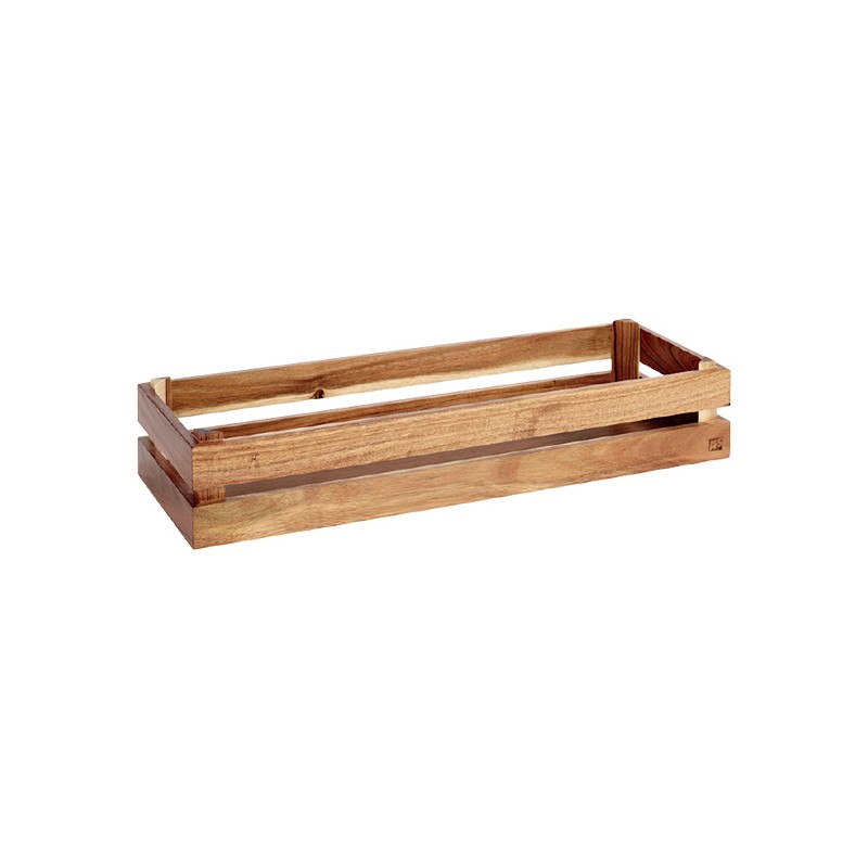 SUPER BOX  pojemnik drewniany GN2/4 akacja